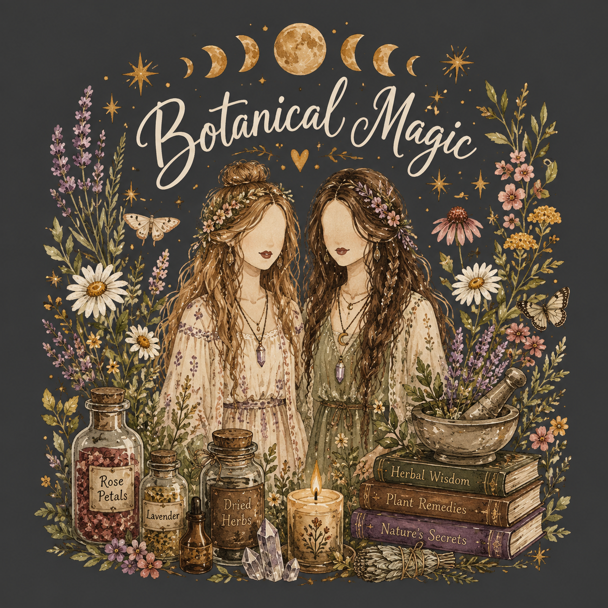 Artwork botanical dùng trong demo PODHub